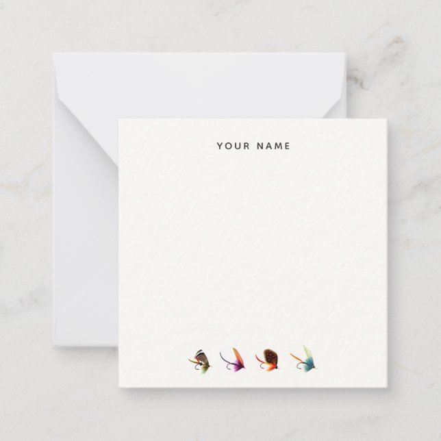 Flygfisket vintage  Postit Notes Anteckningskort (Framsida)