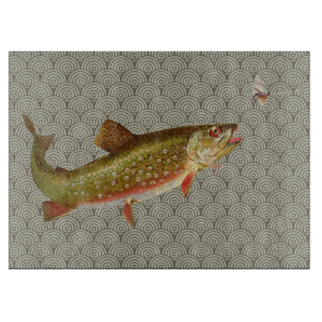 Flygfisket vintage regnbåge Trout (Framsidan)