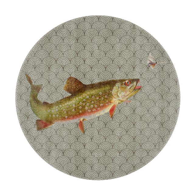 Flygfisket vintage regnbåge Trout (Framsidan)