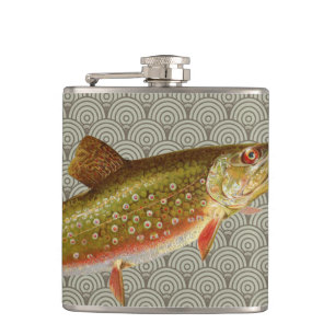 Flygfisket vintage regnbåge Trout Fickplunta