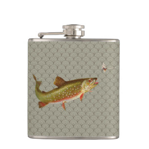 Flygfisket vintage regnbåge Trout Fickplunta
