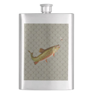 Flygfisket vintage regnbåge Trout Fickplunta