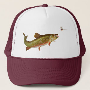 Flygfisket vintage regnbåge Trout Keps