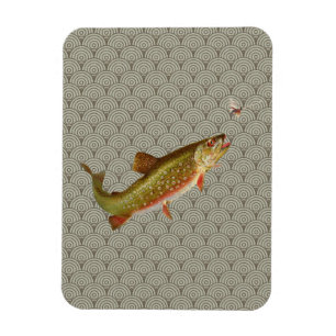 Flygfisket vintage regnbåge Trout Magnet
