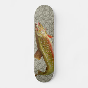 Flygfisket vintage regnbåge Trout Mini Skateboard Bräda 18,5 Cm