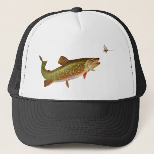 Flygfisket vintage regnbåge Trout Truckerkeps