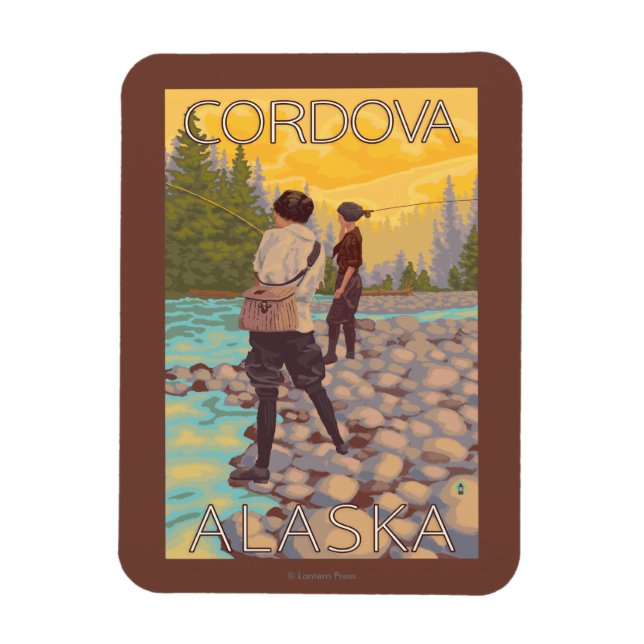 Flygfisket Women - Cordova, Alaska Magnet (Vertikal)