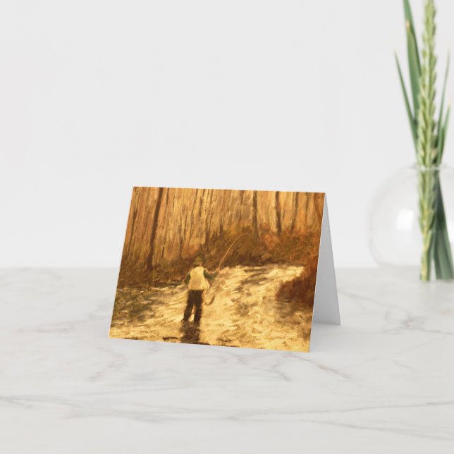 Flygfiskets mappade gratulationskort kort (Framsida)