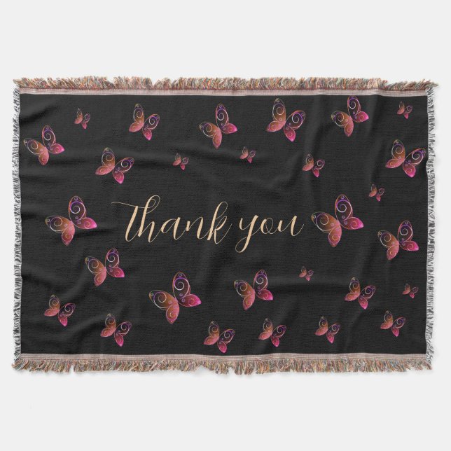 flygfjärilar filt (Framsidan)