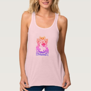 FLYGFLÖDESFAIRY, RACERBACK TANKTOP Rosa Linne Med Racerback