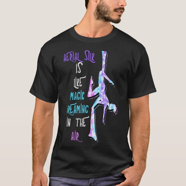 Flygflyg i Acrobatisk Trapeze A i Luft Luft T Shirt (Framsida)