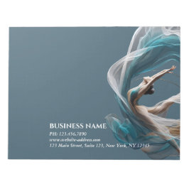 Flygflygande Luft Yoga Instructor Pilates Fitness Anteckningsblock