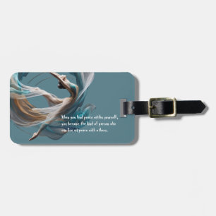 Flygflygande Luft Yoga Instructor Pilates Fitness Bagagebricka