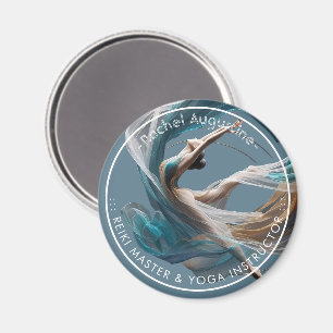 Flygflygande Luft Yoga Instructor Pilates Fitness Magnet