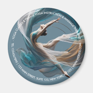 Flygflygande Luft Yoga Instructor Pilates Fitness Magnet