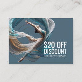 Flygflygande Luft Yoga Instructor Pilates Fitness Rabattkort