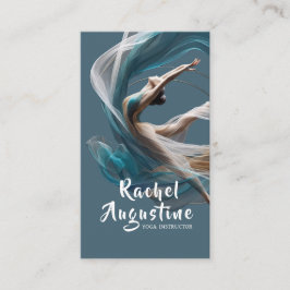 Flygflygande Luft Yoga Instructor Pilates Fitness Tidsbeställning Kort