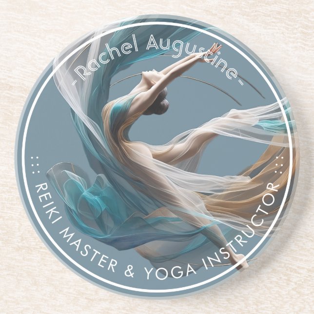 Flygflygande Luft Yoga Instructor Pilates Fitness Underlägg (Framsidan)