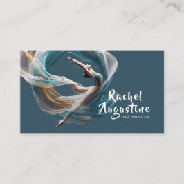 Flygflygande Luft Yoga Instructor Pilates Fitness Visitkort