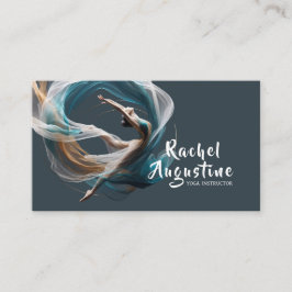 Flygflygande Luft Yoga Instructor Pilates Fitness Visitkort
