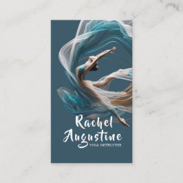 Flygflygande Luft Yoga Instructor Pilates Fitness Visitkort