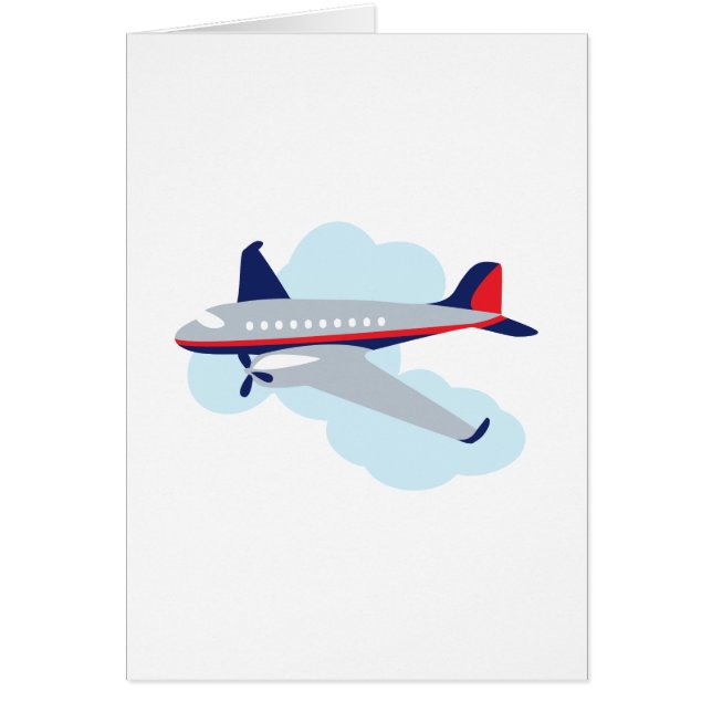 Flygflygplan Hälsningskort (Framsidan)