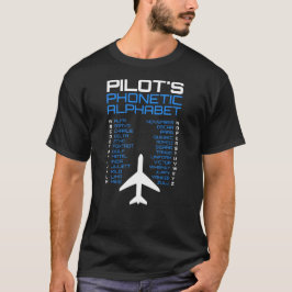 Flygfonetisk kod med flygsymbol t shirt