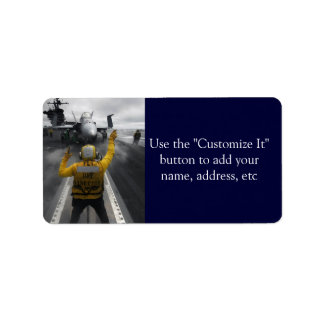 Flygförarkabin för fraktförare adressetikett