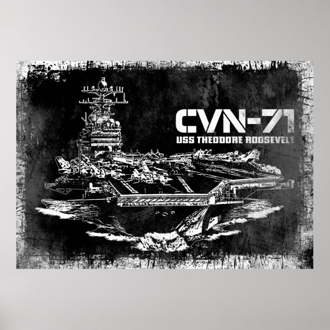 Flygföretag Theodore Roosevelt Print Poster (Framsidan)