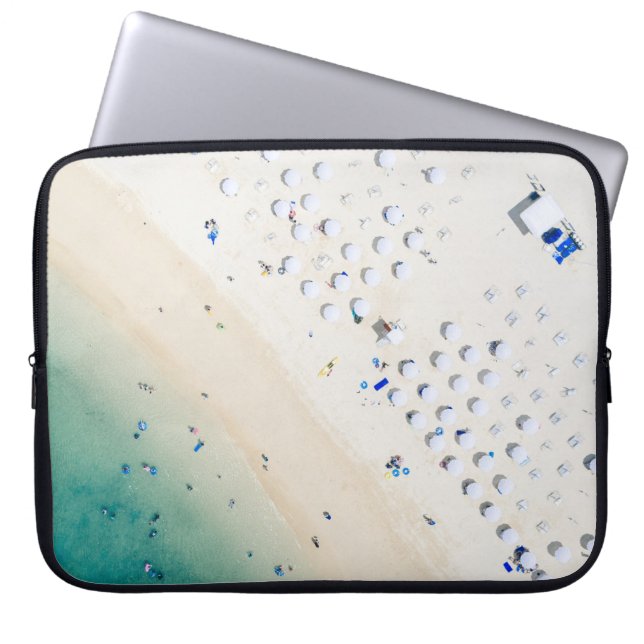 Flygfotografi av kustland laptop fodral (Framsidan)