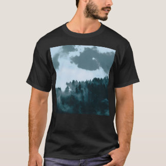 Flygfotografi av Mörk Gräs Träd - Färgfilm T Shirt