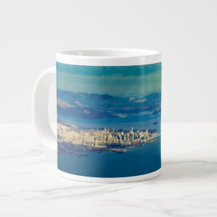 Flygfotografi av San Francisco Bay Jumbo Mugg