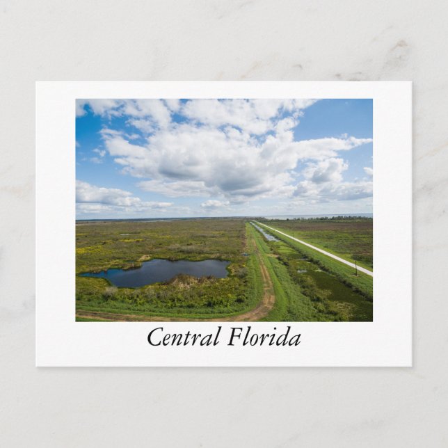 Flygfotografi Central Florida Vykort (Framsida)