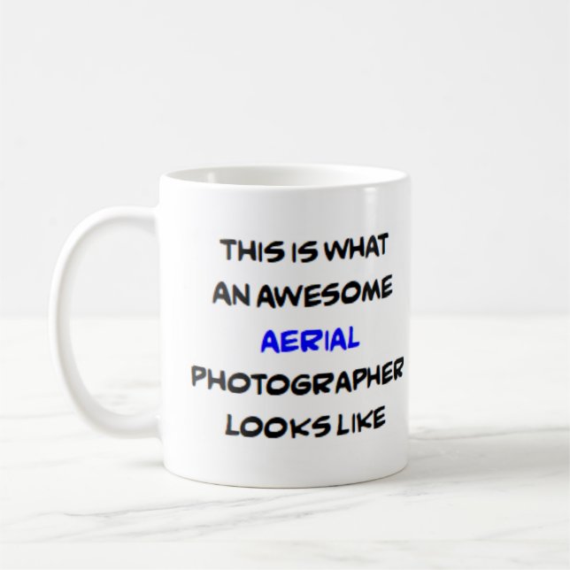 Flygfotografi, fantastisk-kaffe mugg (Vänster)