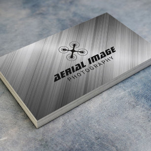 Flygfotografik och fotografik, Drone Service Metal Visitkort