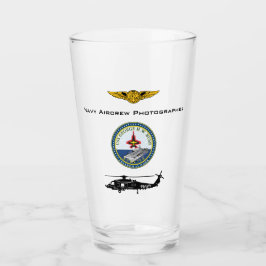 Flygfotoskrivare USS G.H. Bush med helo  Glaskopp