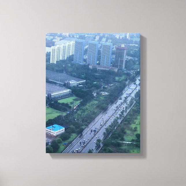 Flygfotot av byggnad under dagtid canvastryck (Framsida)