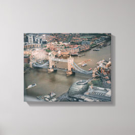 Flygfotot av suspensionsbrygga canvastryck