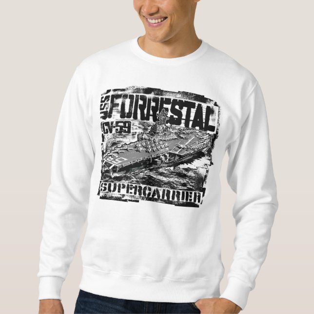 Flygfraktförare Forrestal Sweatshirt T-Shirt (Framsida)