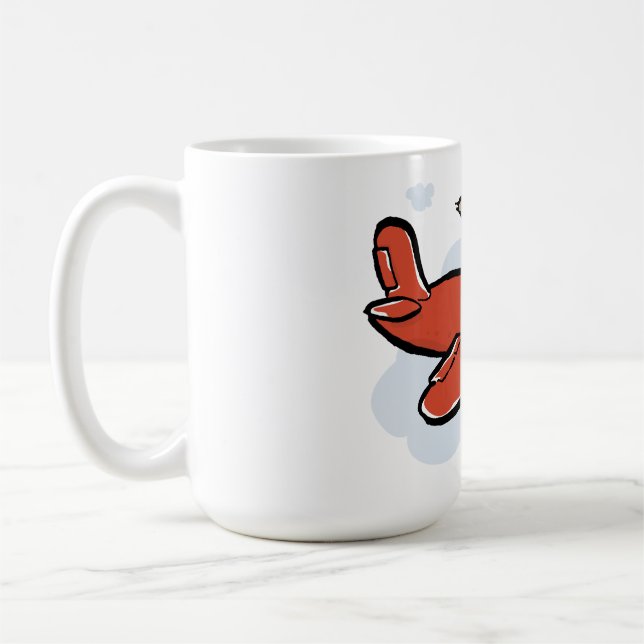 flygget kaffemugg (Vänster)
