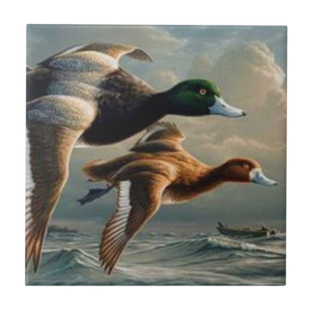 FlyggräsandDucks. Kakelplatta (Framsidan)