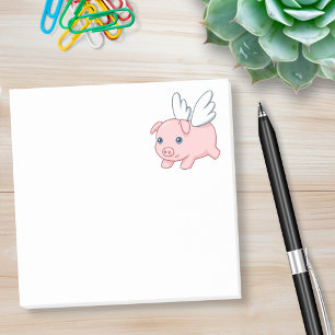 Flyggris - Piglet med vingar Post-it Block