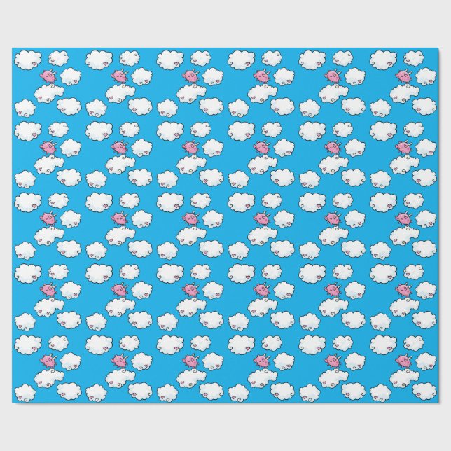 Flyggris som upprepar mönsterpapper presentpapper (Seam)