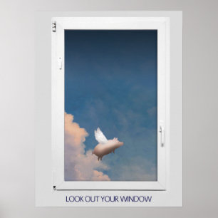 flyggris till och med fönsteraffischen poster