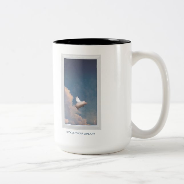 flyggrismugg Två-Tonad mugg (Höger)