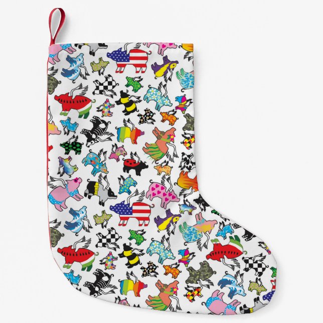 Flyggrisstrumpa Liten Julstrumpa (Framsidan)