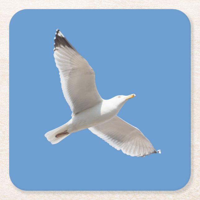 Flyggul Underlägg Papper Kvadrat (Framsidan)