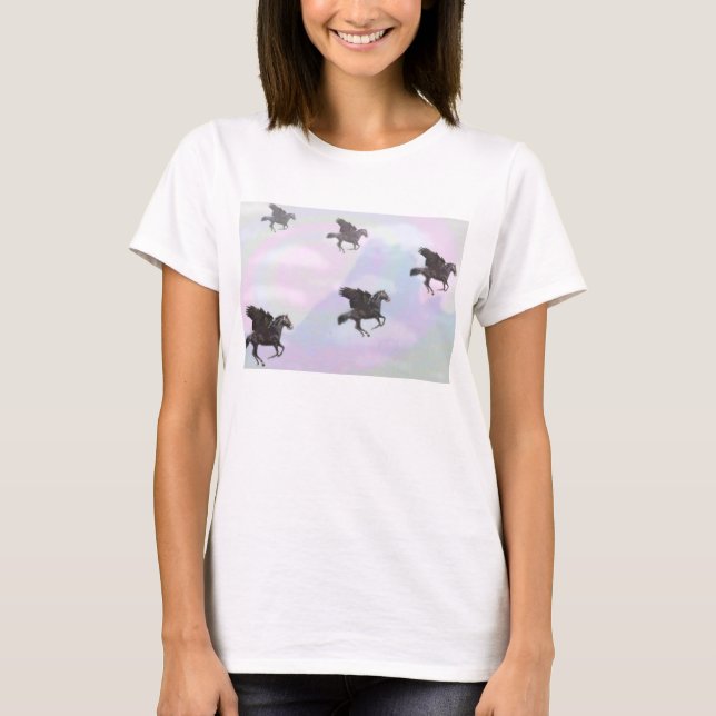 Flyghästar T Shirt (Framsida)