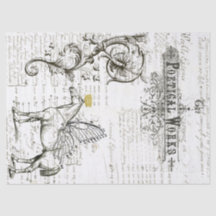 Flyghästen skrivar papper för det Digital