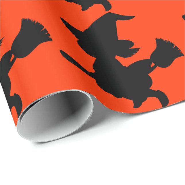 FlyghäxaSilhouette Presentpapper (Rullad Hörn)